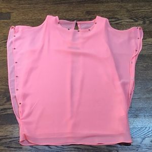 Pink Organza Multi Layer Top
